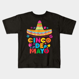 Cinco De Mayo Fiesta Surprise Camisa 5 De Mayo Viva Mexico Kids T-Shirt